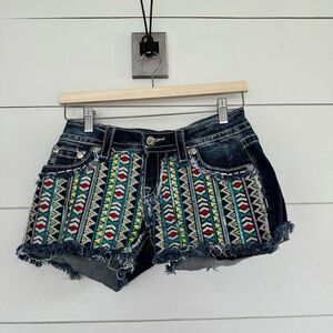 Miss Me Women’s 26 Multicolored Sequin Shorts